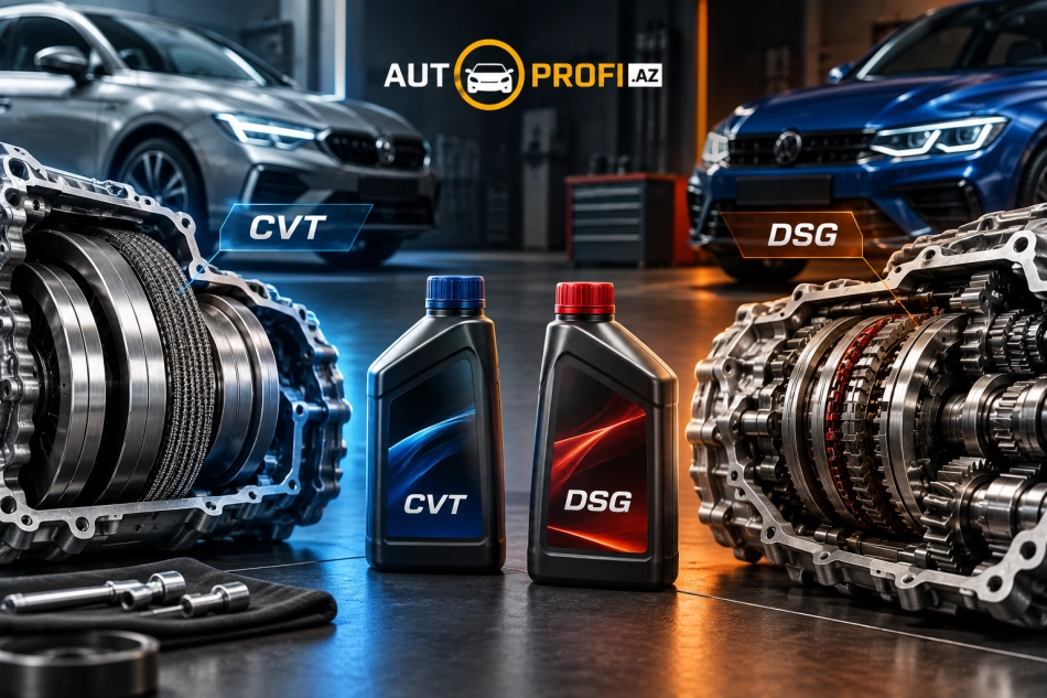CVT və DSG/EDC Sürətlər Qutusu Yağları: Fərq Nədir və Səhv Yağ Tökülərsə Nə Baş Verər?